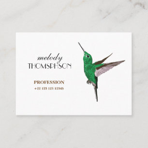 Väldig Hummingbird, standard Matte Visitkort