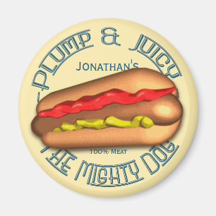 Väldig hundHotdogpersonlig Magnet