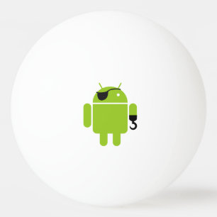 Väldig pirat för Androidrobot Pingisboll