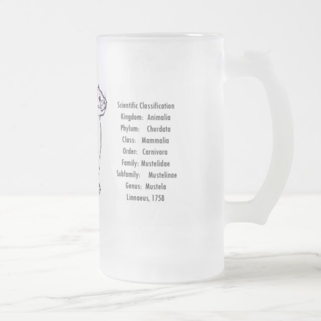 Väldig vessla frostat ölglas (Höger)