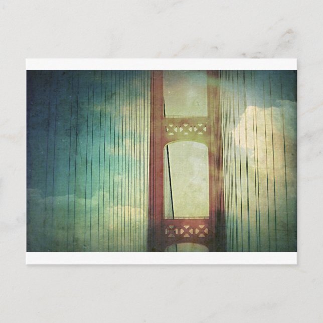 Väldiga Mackinac överbryggar Michigan Vykort (Framsida)