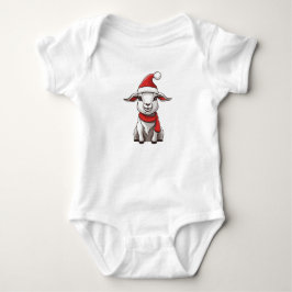 Väldigt Cute Jul Goat Kid Santa Helgdag Goat T Shirt