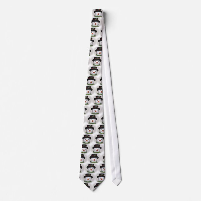 Väldigt Cute Snögubbe Tie Slips (Framsida)