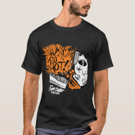 VÄLDIGT FÖR VARM! dödskalle tecknad serie T Shirt