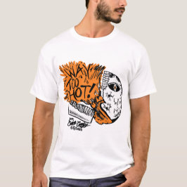 VÄLDIGT FÖR VARM! seriefigur med dödskalle T Shirt