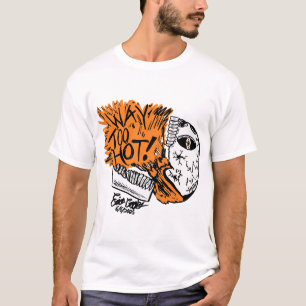 VÄLDIGT FÖR VARM! seriefigur med dödskalle T Shirt