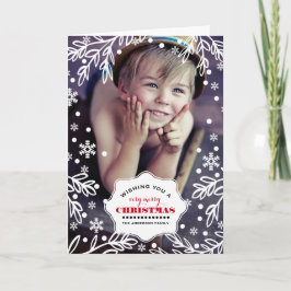 Väldigt God jul. Anpassningsbar Fotokort Helgkort