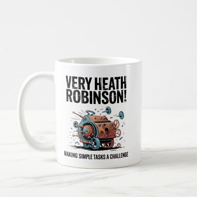 Väldigt Heath Robinson! Kaffemugg (Vänster)