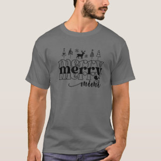 Väldigt Merry Mimi jul Ljus Mimi Mamma Christma T Shirt