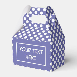 Väldigt Peri lila vit polka dots periwinkle Presentaskar
