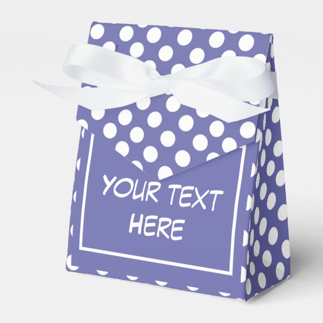 Väldigt Peri | lila vit polka dots periwinkle     Presentaskar (Framsidan Sidan)