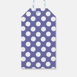 Väldigt Peri | lila vit polka dots periwinkle Presentetikett