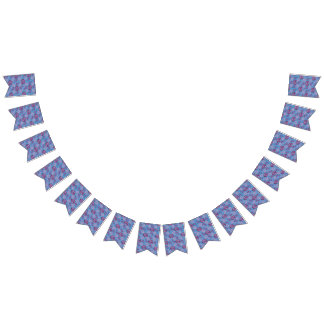 Väldigt Periwinkle Kisses Läppar i Lilans skuggor Vimplar