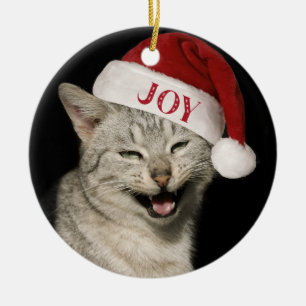 Väldigt roligt jultomten Laugh Photo jul Julgransprydnad Keramik