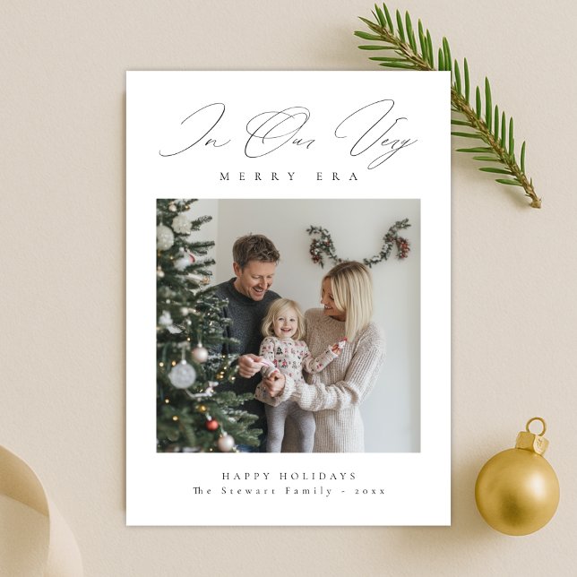 Väldigt roligt, modernt familjefullkort julkort (Skapare uppladdad)