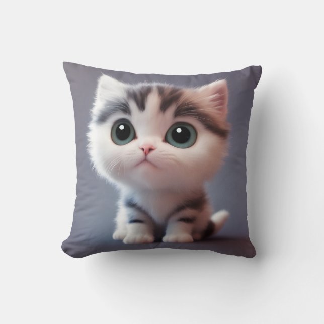 Väldigt söt Kitten Kudde (Framsida)