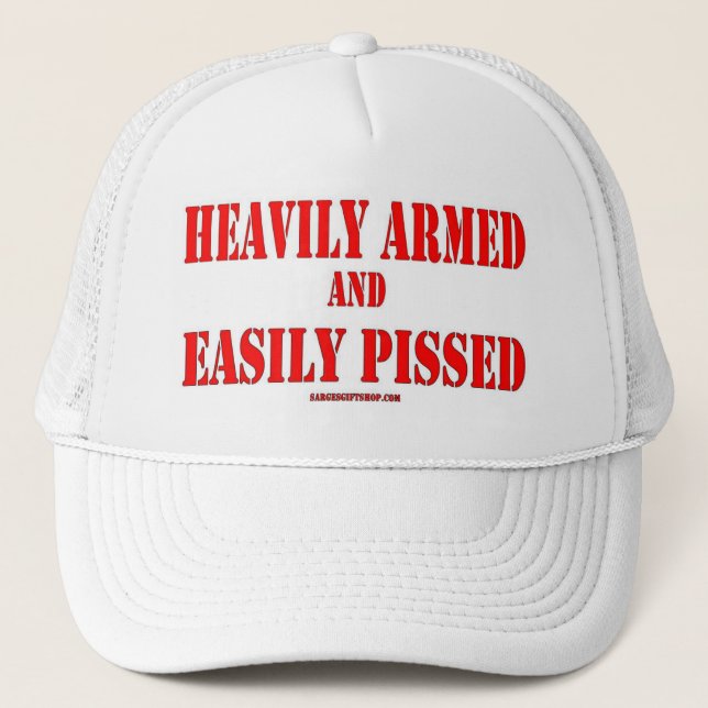 VÄLDIGT UPPVÄPAD OCH LÄTT PISSEDD TRUCKERKEPS (Framsida)