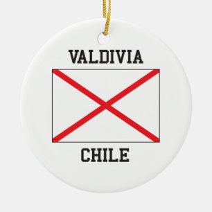 Valdivia Chile Julgransprydnad Keramik