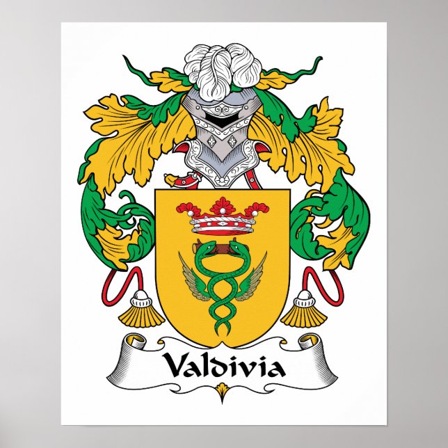 Valdivia Family Crest Poster (Framsidan)