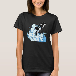 Valdjur Ocean Killer Whale Vågar Orca T Shirt