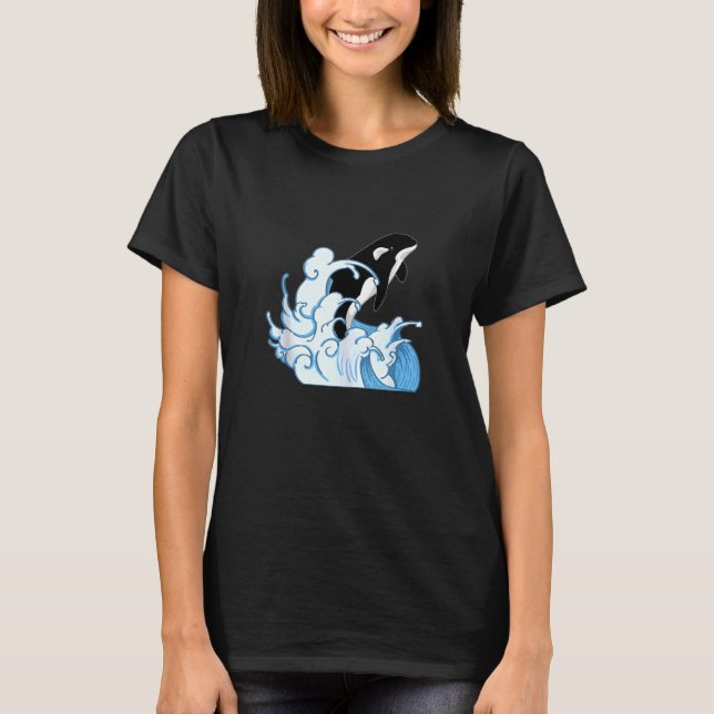 Valdjur Ocean Killer Whale Vågar Orca Tank T Shirt (Framsida)