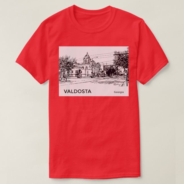 Valdosta Georgia TShirt T Shirt (Design framsida)