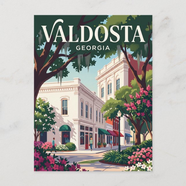 Valdosta, Georgia Vykort (Framsida)