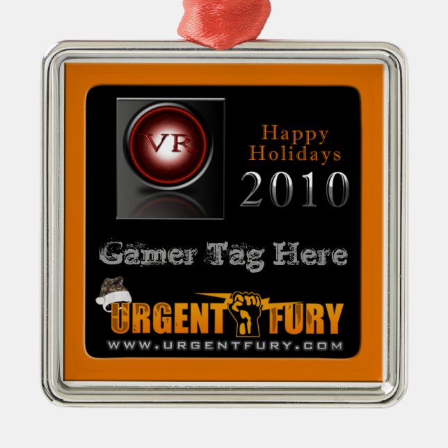 Våldsam julprydnad för revolution 2010 julgransprydnad metall (Framsidan)