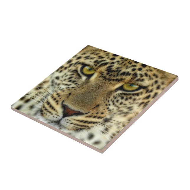 Våldsam Leopard Kakelplatta (Sidan)