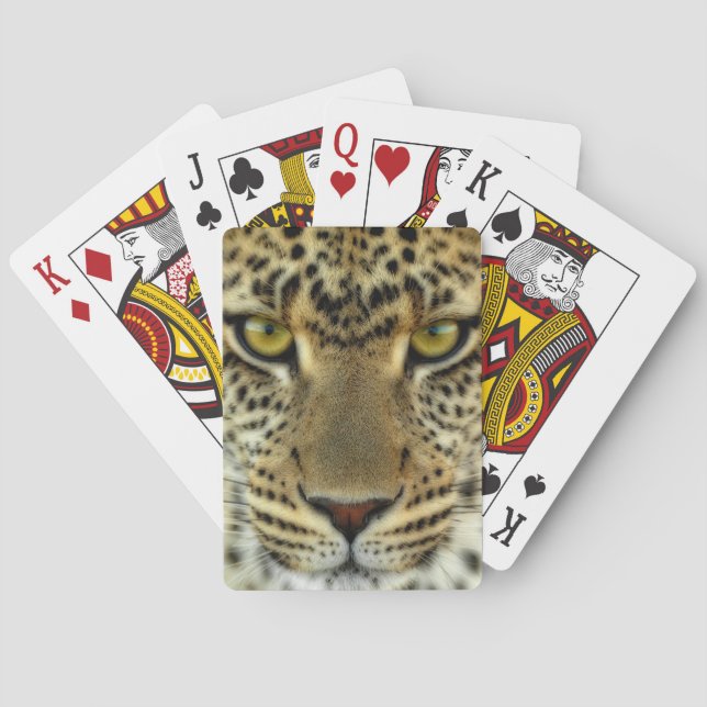 Våldsam Leopard Kortlek (Baksidan)