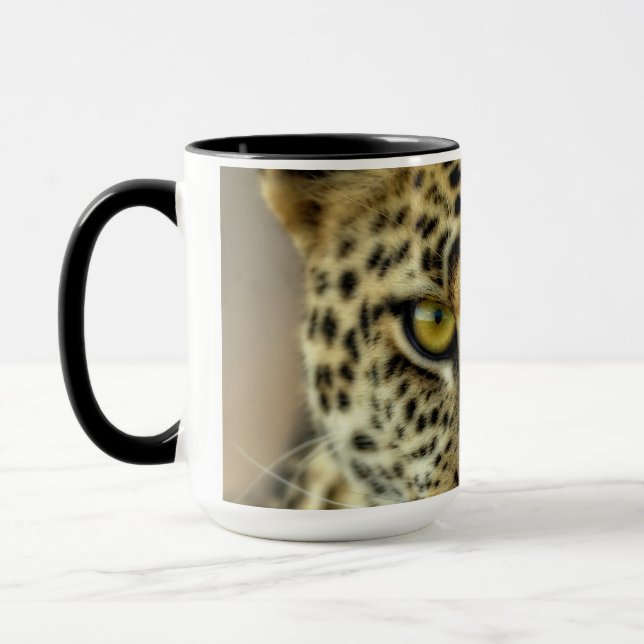 Våldsam Leopard Mugg (Vänster)