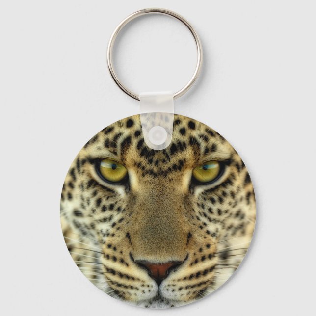 Våldsam Leopard Nyckelring (Framsida)