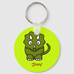 Våldsam triceratops nyckelring