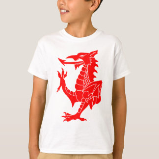 Våldsam walesisk drake t-shirt