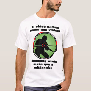 Våldsamma TV-spel Rolig T-Shirt