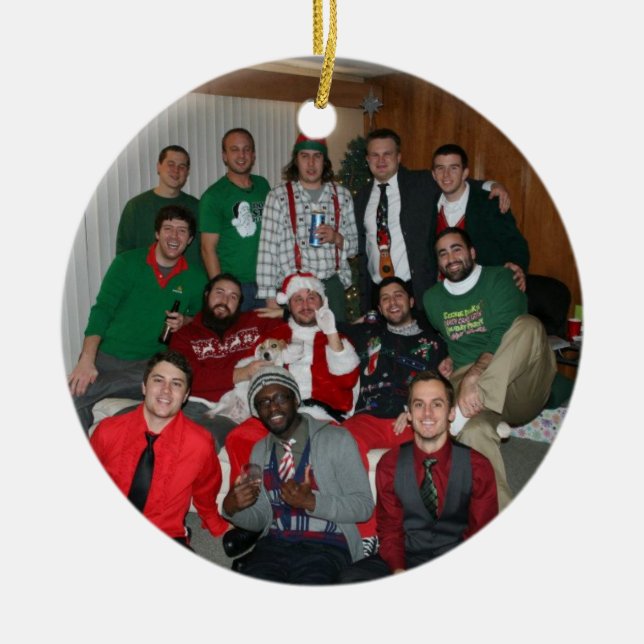 Våldsamt slag för 2011 julafton julgransprydnad keramik (Framsidan)