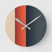 Våldsminimalistiskt Lodrät Rand-väggklocka