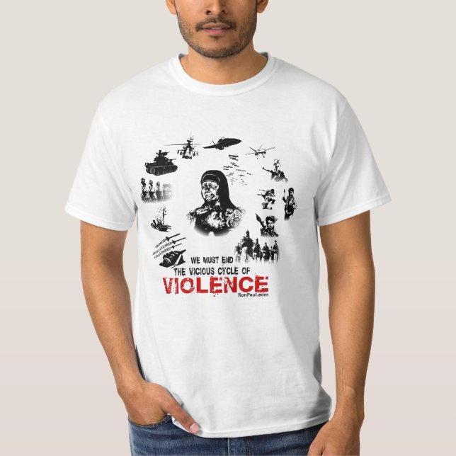 VåldT-tröjamanlig T-shirt (Framsida)