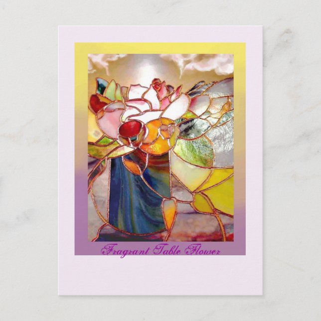 Välduftande blommor ANNIVERSARIUMKORT Vykort (Framsida)