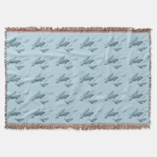 Vale Blanket Beluga Whale Art Throw Blankets Filt