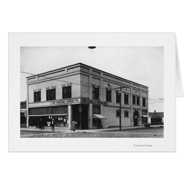 Vale, Oregon Town View of Nelson Block Photographi Hälsningskort (Framsidan Horizontal)