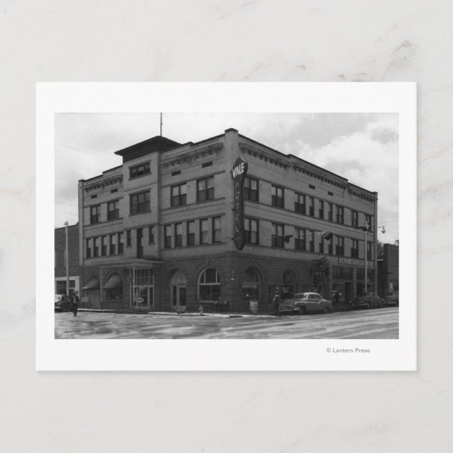 Vale, Oregon View of Hotel Vale Photograph Vykort (Framsida)