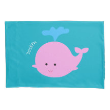 Vale Pillowcase med Namn, Ocean Theme Bedding