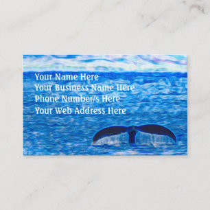 Vale Svan Blue Ocean Inspirational Optimism Visitkort