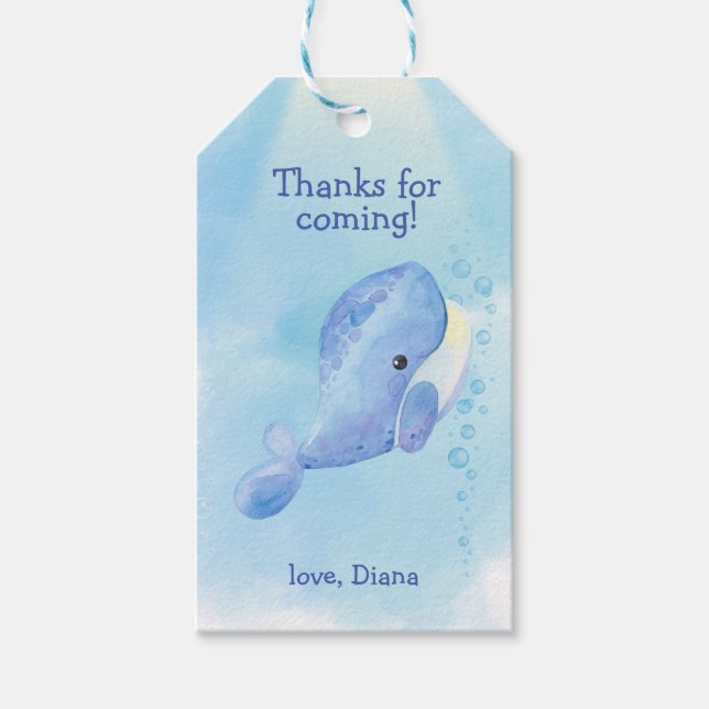 Vale Tastic Blue Birthday Presentetikett (Framsidan)