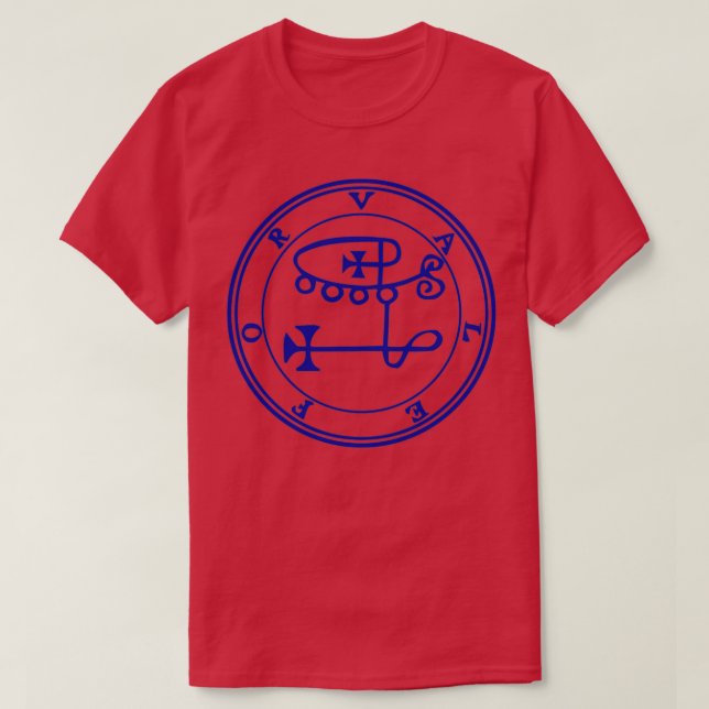 Valefor Sigil Tempts Thieves till Steal Blue T Shirt (Design framsida)