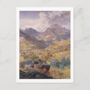 Valen - D-' aosta, 1858 (olja på kanfas) Vykort