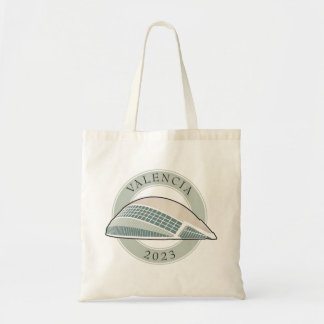 Valencia 2023 Mint och Black Tote Bag Tygkasse