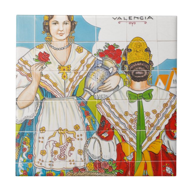 Valencia belägger med tegel kakelplatta (Framsidan)