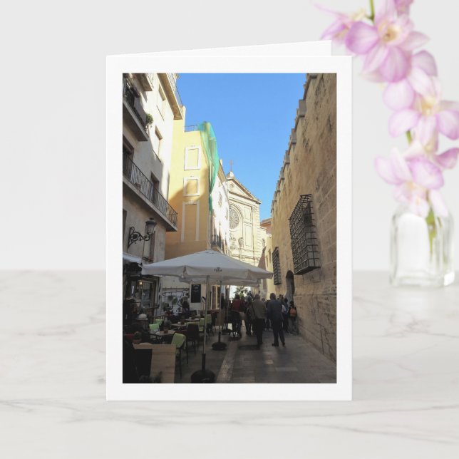 Valencia Cafe, Valencia Street Porträtt, Spanien Kort (Orkide)